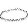 Sale Zinzi zilveren jasseron armband 4,5mm breed 18cm ZIA1911