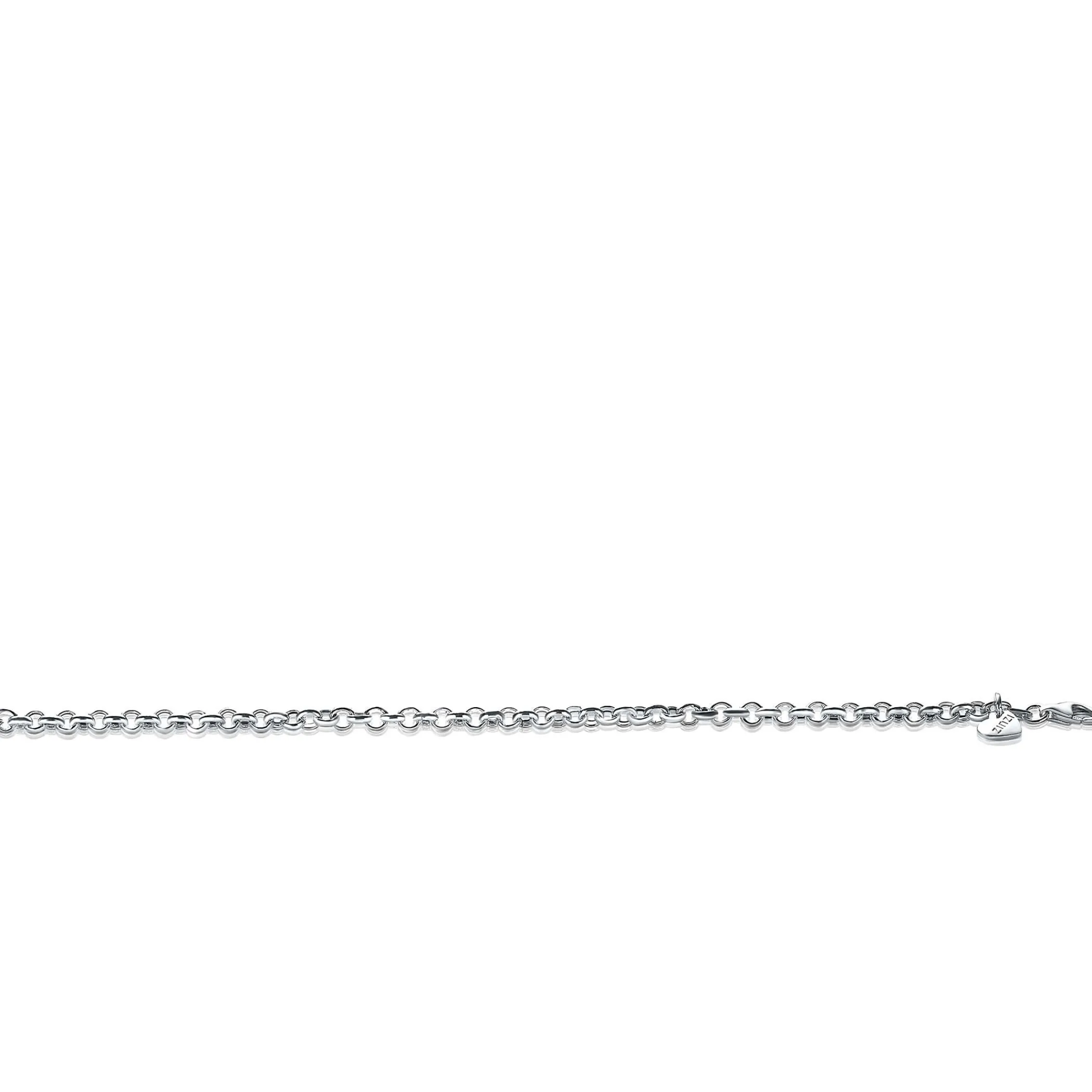 Sale Zinzi zilveren jasseron armband 4,5mm breed 18cm ZIA1911