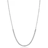 Clearance Zinzi zilveren jasseron ketting met bolletjes schakels (2,5mm breed) in het midden 40-45cm ZIC2640