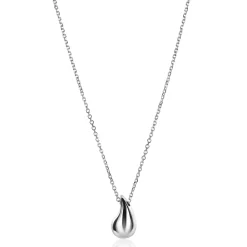 Sale Zinzi zilveren jasseron ketting 42-45cm met organisch gevormde hanger 18mm ZIC2636