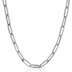 Discount Zinzi zilveren ketting 45cm met 5,5mm brede paperclip schakels ZIC2286