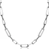 Best Zinzi zilveren ketting 45cm met ovale closed for ever schakels 6mm breed ZIC1990