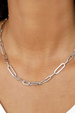 Best Zinzi zilveren ketting 45cm met ovale closed for ever schakels 6mm breed ZIC1990