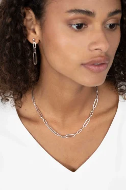 Best Zinzi zilveren ketting 45cm met ovale closed for ever schakels 6mm breed ZIC1990