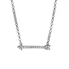 Sale Zinzi zilveren ketting Cupido pijl wit 42-45cm ZIC1064