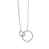 Sale Zinzi zilveren ketting hart rond wit 45cm ZIC1483