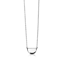 Best Zinzi zilveren ketting halve maan 40-42cm ZIC1394
