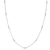New Zinzi zilveren ketting met fijne jasseron schakel en dertien trio-bolletjes gelijkmatig verdeeld over de ketting 42-45cm ZIC2465