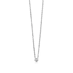 Clearance Zinzi zilveren ketting met hanger rond 40-43cm ZIC1393