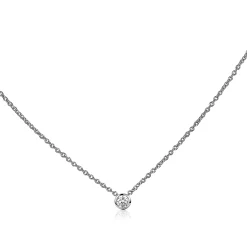 Clearance Zinzi zilveren ketting met hanger rond 40-43cm ZIC1393