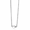 Discount Zinzi zilveren ketting met hartjes zirconia's/zilver 42-45cm ZIC2137