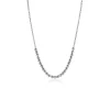 Sale Zinzi zilveren ketting met bolletjes schakels in het midden 4mm breed 42-45cm ZIC2659