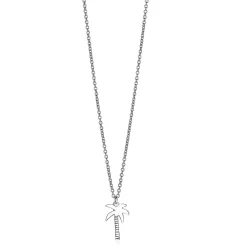 Discount Zinzi zilveren ketting palmboom 42-45cm ZIC1700