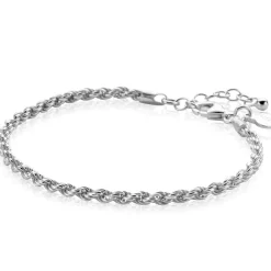 Outlet Zinzi zilveren koord armband 2,6mm breed ZIA2386