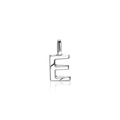 Outlet Zinzi zilveren letter hanger E ZIH2140E