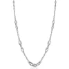 Online Zinzi zilveren marine schakel ketting, gecombineerd met trendy grotere marine schakels 7mm breed 43-48cm ZIC2407
