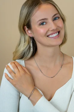 Zinzi zilveren multi-look armband (5,5mm breed) met popcornschakel en paperclip-schakels ZIA2709