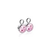 Outlet Zinzi zilveren oorbedels roze ZICH186R (zonder oorringen)