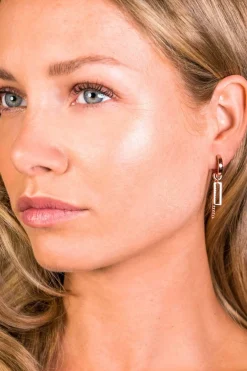 Sale Zinzi zilveren oorbedels open rechthoek 14mm ZICH1692 (zonder oorringen)