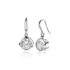 Online Zinzi zilveren oorhangers witte zirconia 11mm ZIO1