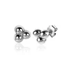 Online Zinzi zilveren oorknopjes 4mm 3 bolletjes ZIO2169
