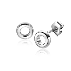 Discount Zinzi zilveren oorknopjes 5mm open rondje ZIO2168
