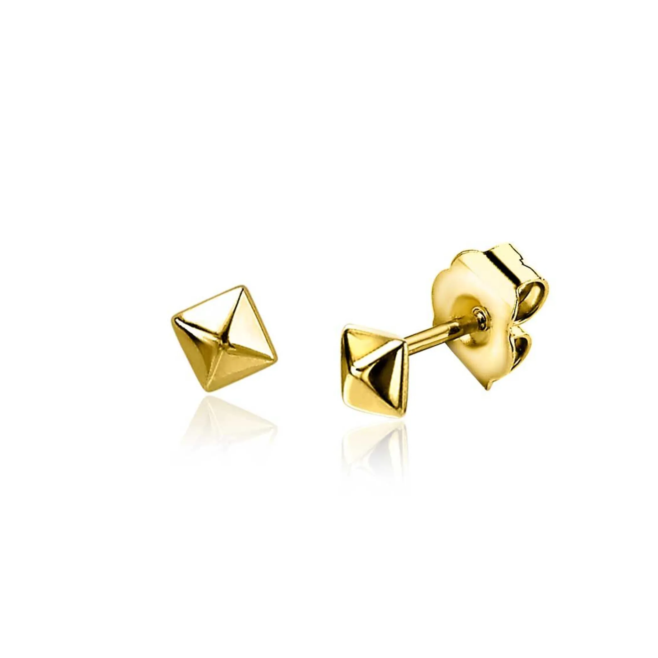 Sale Zinzi zilveren oorknopjes 14K geel verguld 3mm studs ZIO2167G