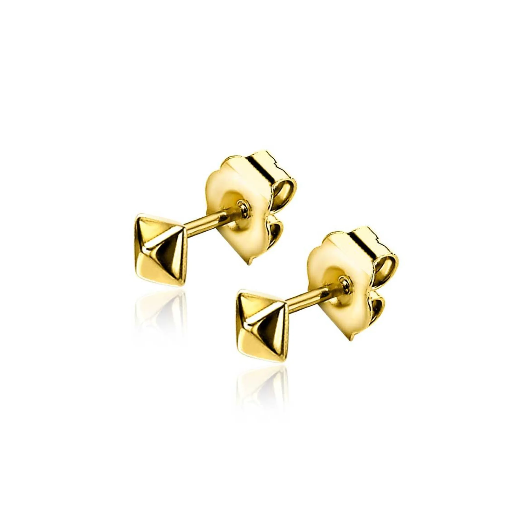 Sale Zinzi zilveren oorknopjes 14K geel verguld 3mm studs ZIO2167G