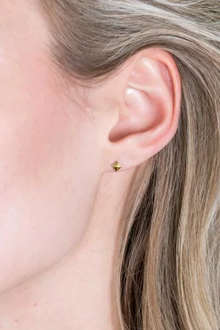 Sale Zinzi zilveren oorknopjes 14K geel verguld 3mm studs ZIO2167G