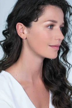 Discount Zinzi zilveren oorknoppen 3,5mm zirconia wit chatonzetting ZIO1983