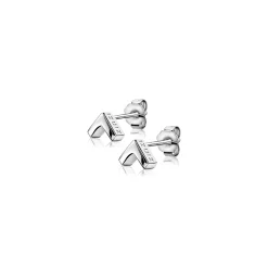Sale Zinzi zilveren oorknoppen glad V-vorm 7mm ZIO1380