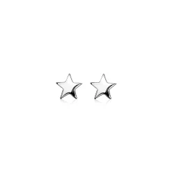 Best Zinzi zilveren oorknoppen glad ster 7mm ZIO1377