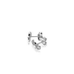 Outlet Zinzi zilveren oorknoppen infinity wit ZIO1065Z