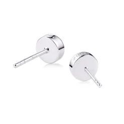 Sale Zinzi zilveren oorknoppen rond wit 6mm ZIO1376Z