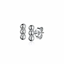 Sale Zinzi zilveren oorknoppen drie bolletjes 6mm ZIO2230
