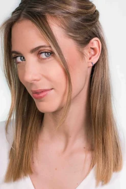 Discount Zinzi zilveren oorknoppen staafje blauw 8mm ZIO1689B