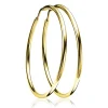 Best Zinzi zilveren oorringen geel verguld 45x2mm ZIO436G