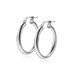 Best Zinzi zilveren oorringen 26x3mm rond ZIO2178