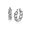 Online Zinzi zilveren oorringen 23mm met brede gourmet schakels 6mm ZIO2335