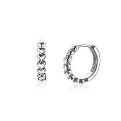 Outlet Zinzi zilveren oorringen 15x3mm met hartjes ZIO1798