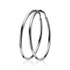 Online Zinzi zilveren oorringen 35 x 2mm glad ZIO435
