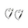 New Zinzi zilveren oorringen 17mm hartvorm met witte zirconia's ZIO2195Z