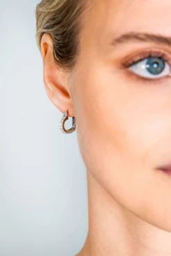 New Zinzi zilveren oorringen 17mm hartvorm met witte zirconia's ZIO2195Z
