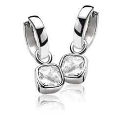 New Zinzi zilveren oorringen 15 x 3mm glad met luxe klapsluiting ZIO191