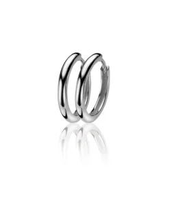 Sale Zinzi zilveren oorringen 17 x 2mm glad met luxe klapsluiting ZIO402