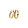 Discount Zinzi zilveren oorringen geel verguld gourmet 15 x 3mm ZIO1175G