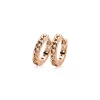 Zinzi zilveren oorringen rosé verguld gourmet 15 x 3mm ZIO1175R