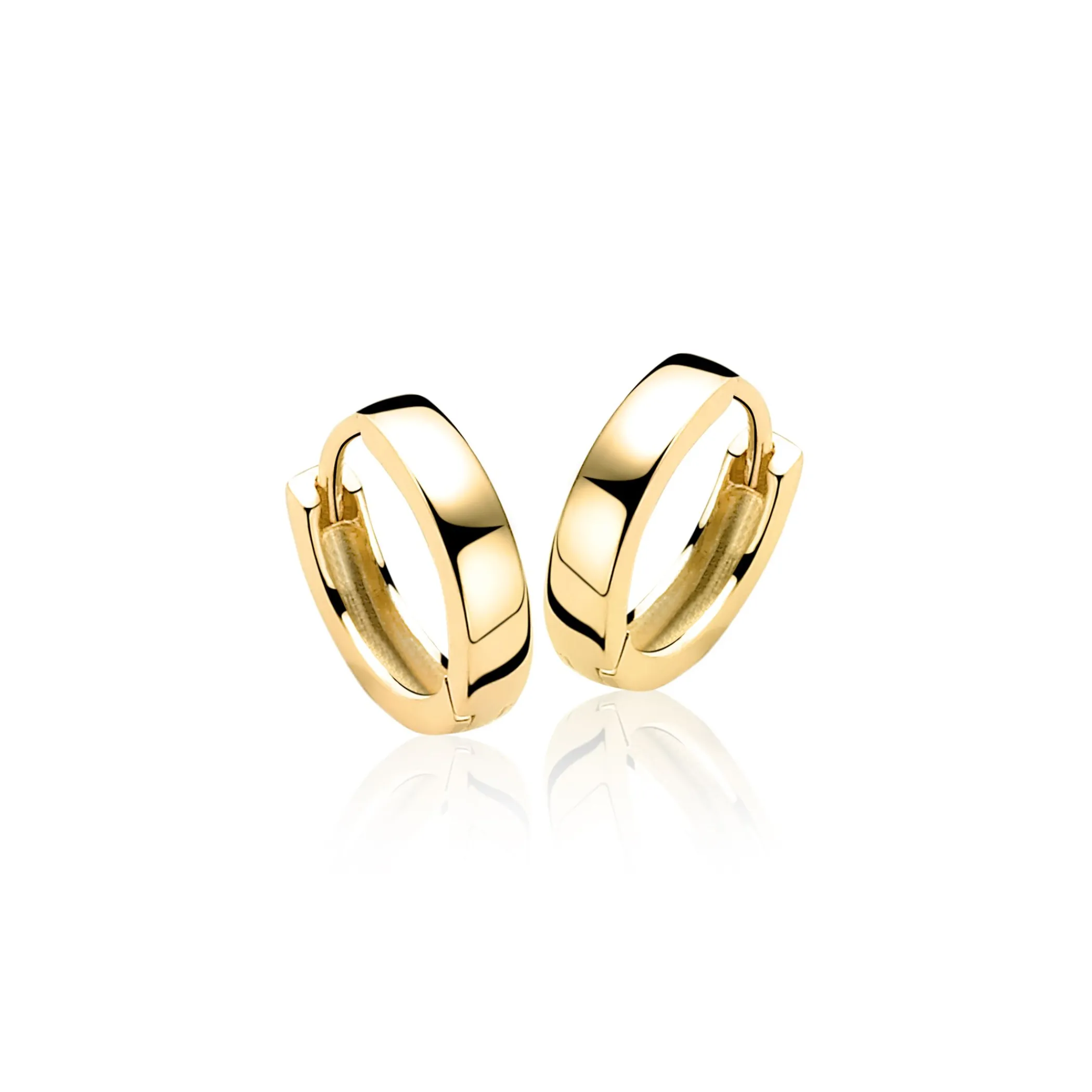 Sale Zinzi zilveren oorringen geel verguld 15 x 3mm ZIO191G
