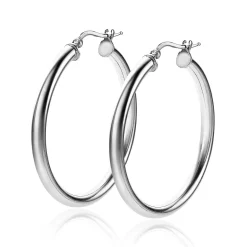 Discount Zinzi zilveren oorringen 36x3mm rond ZIO2179