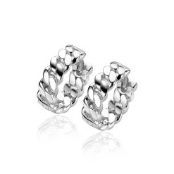 Sale Zinzi zilveren oorringen gourmet 13 x 4mm ZIO2117